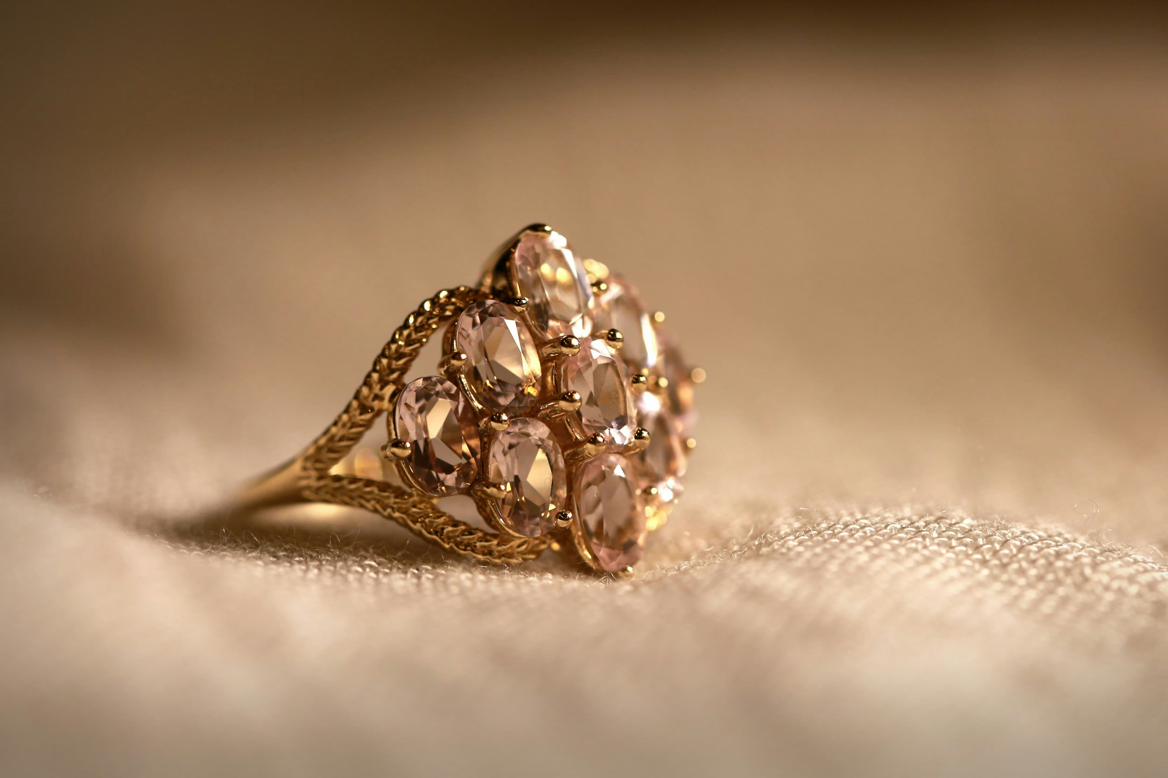 Vintage Rose Gold Wedding Band